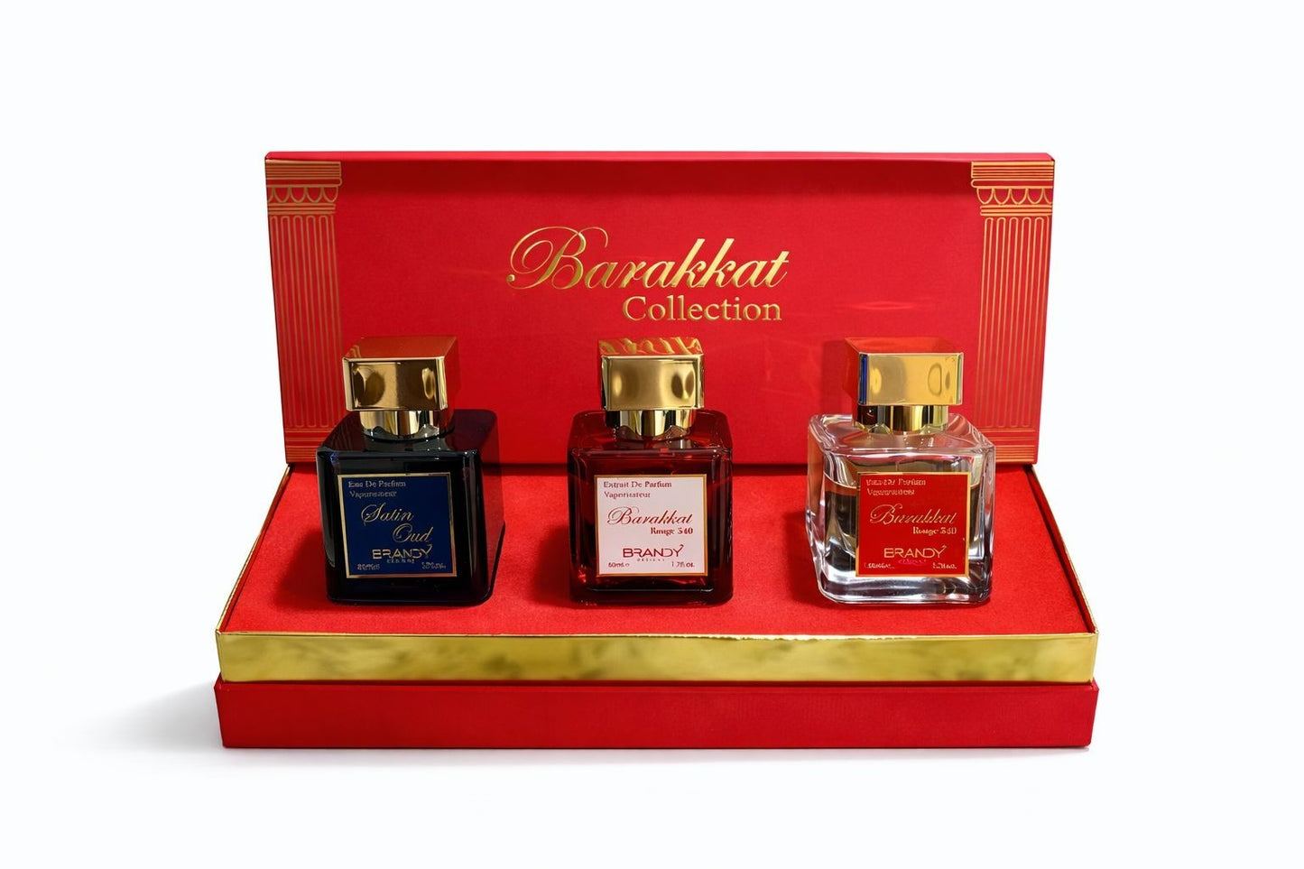Barakkat Rouge 3x Bottle Collection Set 1.7oz by Brandy Designs Extrait parfum