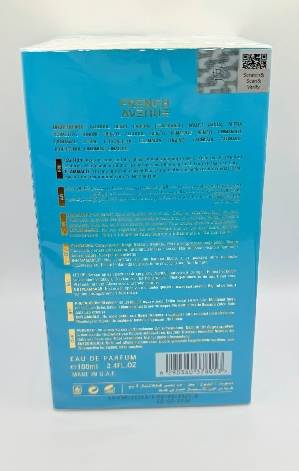 FRENCH AVENUE VULCAN FEU 3.4oz