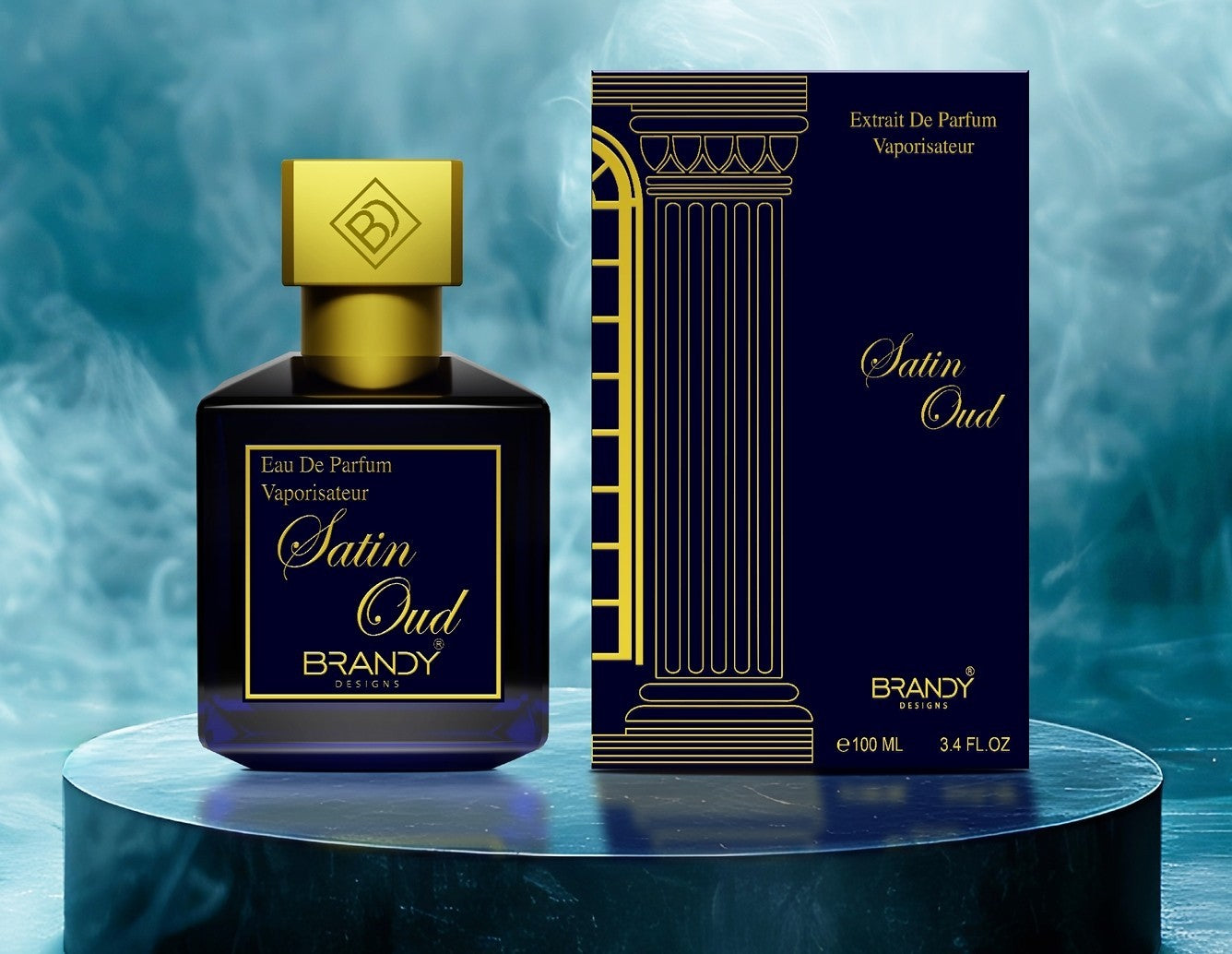 SATIN OUD by Brandy Designs 3.4oz/100ml Extrait De Parfum UNISEX