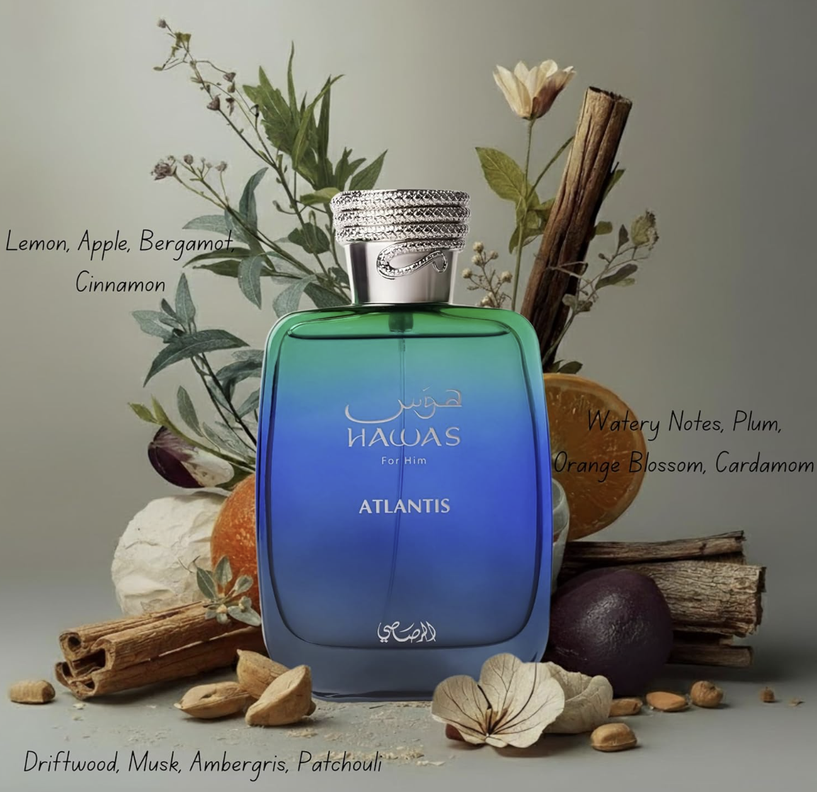 RASASI HAWAS ATLANTIS 3.4oz EDP FOR MEN