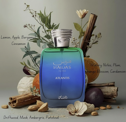 RASASI HAWAS ATLANTIS 3.4oz EDP FOR MEN