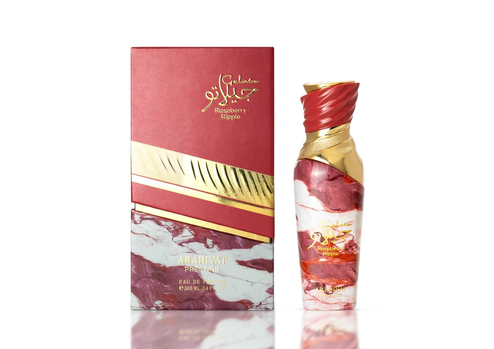 ARABIYAT PRESTIGE GELATO RASPBERRY RIPPLE EDP 3.4 Oz