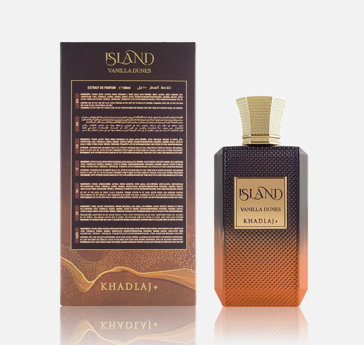 KHADLAJ ISLAND VANILLA DUNES Unisex 100ml/ 3.4 EXTRAIT DE PARFUM